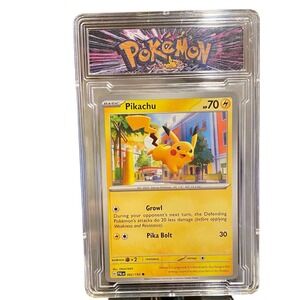Pokémon TCG Pikachu Paldea Evolved Custom Slab Card‎ 062/193 NM/M Condition